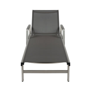 English Elm Christopher Knight Home® - OAXTON Chaise Lounge Set with Rust-Resistant Aluminum Frame, Breathable Mesh Seating & 5-Position Recline PMID: Gray N775P210066G