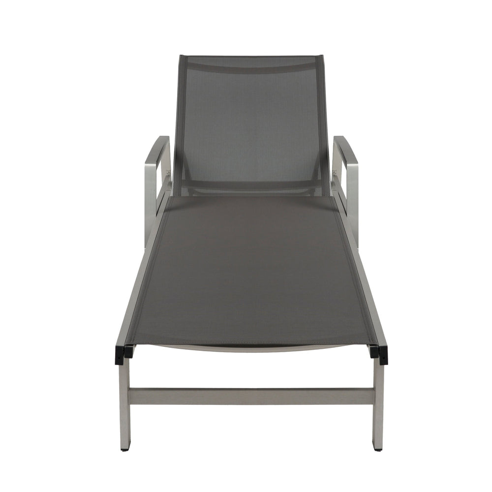 English Elm Christopher Knight Home® - Oxton Modern Chaise Lounge - Adjustable Outdoor Seating With Breathable Mesh, Lightweight & Durable N775P210702G