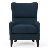 Christopher Knight Home® - Noble House - Quentin Navy Blue Fabric Sofa Chair