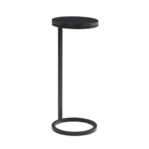 English Elm Yancey Antique Bronze Round Metal Accent Table - Space-Saving Geometric Side Table w/ Felt Pads B050P364432