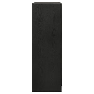 English Elm Annie Black 6-Drawer Bedroom Chest - Elegant Glamour & Efficient Storage For Modern Spaces B062P378343