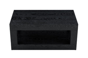 English Elm Modern Two Tier Rectangular Coffee Table with Open Shelf Storage for Living Rooms W3875P389554