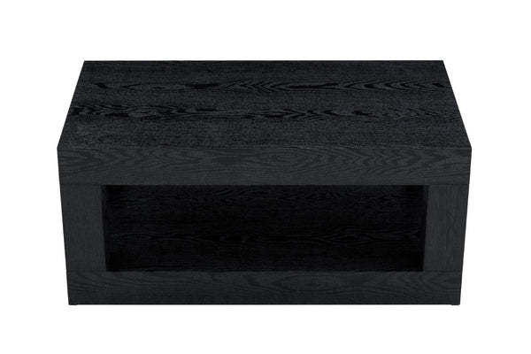 English Elm Modern Two Tier Rectangular Coffee Table with Open Shelf Storage for Living Rooms W3875P389554