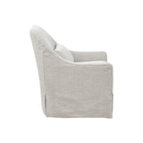 Madison Park Theo Farm House Swivel Glider Chair MP103-0856 Ivory/Black