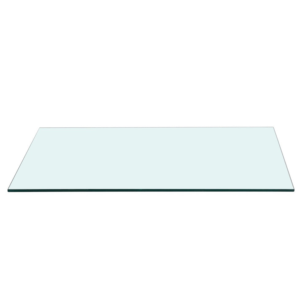 English Elm Square Tempered Glass Top - 39.3" Durable Surface For Dining & Coffee Tables, Diy Projects & More W1718P352256-GIGA
