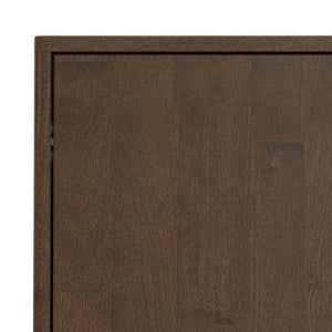 English Elm Harper Solid Wood Buffet with Tapered Legs and Notched Pulls for Dining Rooms B136P439007