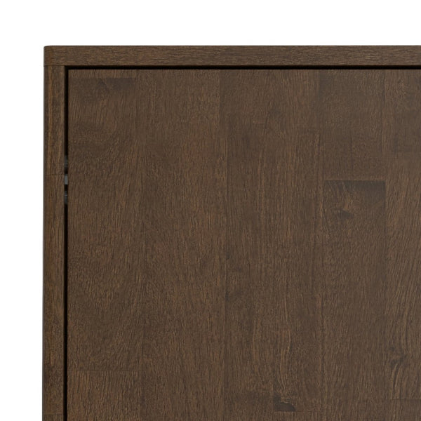 English Elm Harper Solid Wood Buffet with Tapered Legs and Notched Pulls for Dining Rooms B136P439007