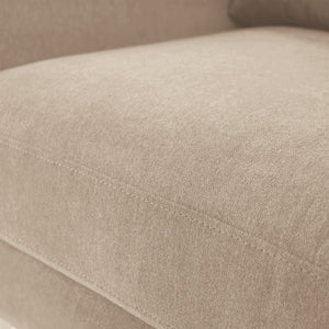 English Elm Accent Armchair Upholstered Low Profile Reading Chair with Lumbar Pillow Modern Living Room Seat Beige W2308P462642
