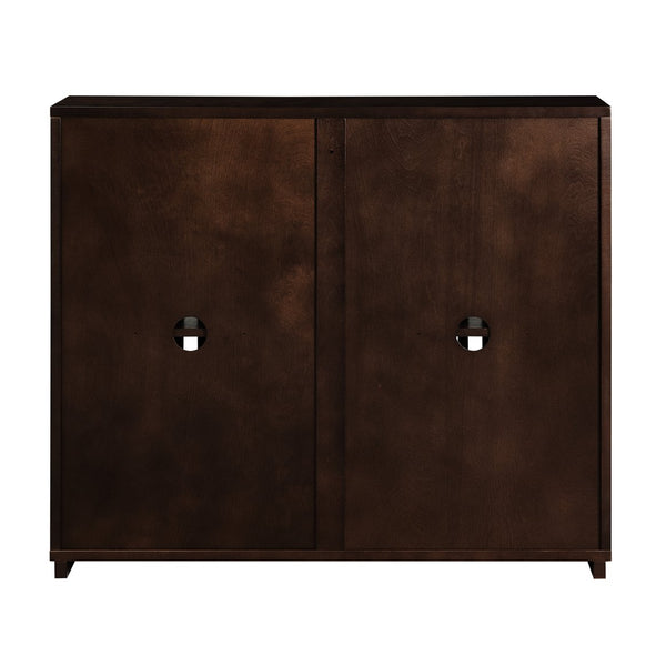 English Elm Mid Century Modern Fluted Sideboard Cabinet - Elegant Storage Solution For Narrow Spaces & More! W1801P362149