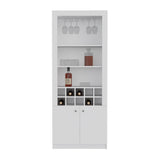 English Elm Bar Cabinet Nixon, Living Room, White