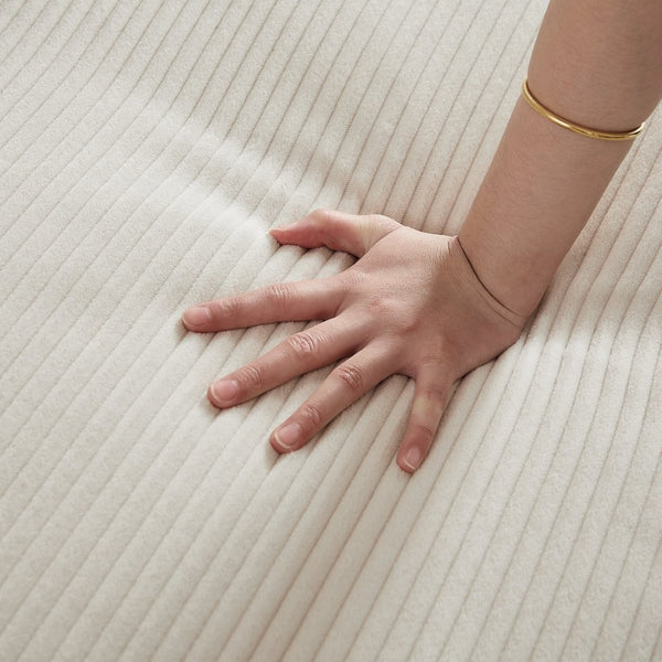 English Elm Large Modular Corduroy Sectional Sofa Configurable Seating for Family Living Rooms Khaki W3396S00057