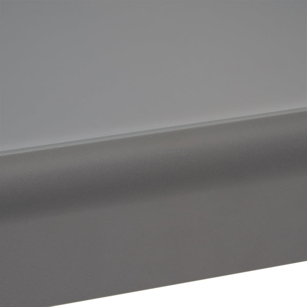 English Elm Christopher Knight Home® - CAPE Coastal Aluminum Outdoor 4-Piece Chat Set with Tempered Glass Table, Ergonomic Comfort and Space-Saving Style Gray CAPECORAL4PCSG