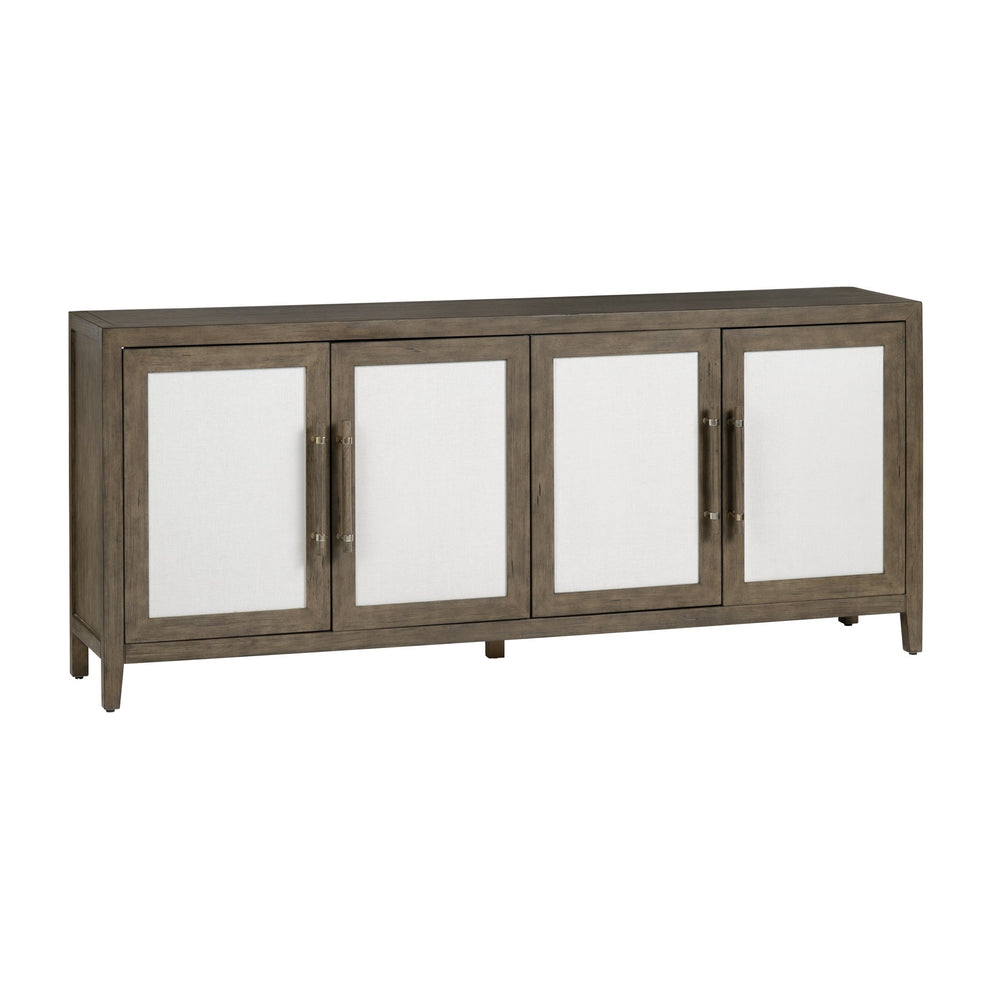 Crestview Collection Transitional Media Sideboard: Elegant Brown Finish, Wicker Paneling & Ample Storage For Living Spaces Brown Solid Wood Cvfdr1204