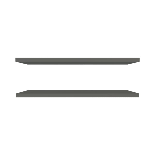 English Elm Greer Floating Shelf Set Of 2 In Grey Melamine - Modern Design, Space-Saving, Easy Installation! B128P245006