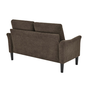 English Elm Tufted Button Back Loveseat with Tall Legs Mid Century Style for Living Spaces B2748P493721