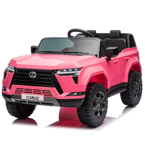 English Elm Lexus Gx550 Two Seat Kids Ride on with 24v Power Remote Control and Suspension Pink W1578P416225