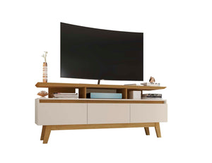 English Elm Yonkers 63" Modern Farmhouse Tv Stand With Open Shelves And Concealed Storage For Stylish Living Rooms B365P398399-GIGA