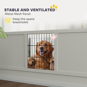 English Elm Pawhut Whelping Box For Large Dogs With Waterproof Pad, Adjustable Door & Ventilation For Comfort W2225P249984-GIGA