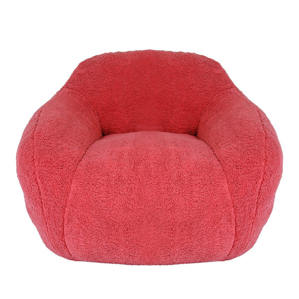 English Elm Bean Bag Chair - Oversized Memory Foam Sofa With Plush Teddy Cover For Ultimate Comfort & Style W2200P247797