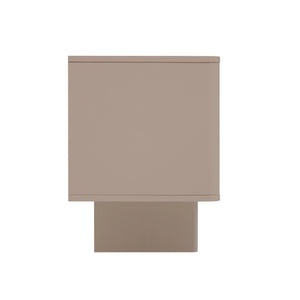 English Elm Ella Mid-Century 59" TV Stand with Cable Management, Adjustable Shelves, Drawer & Sled Legs Mocha B365S00123