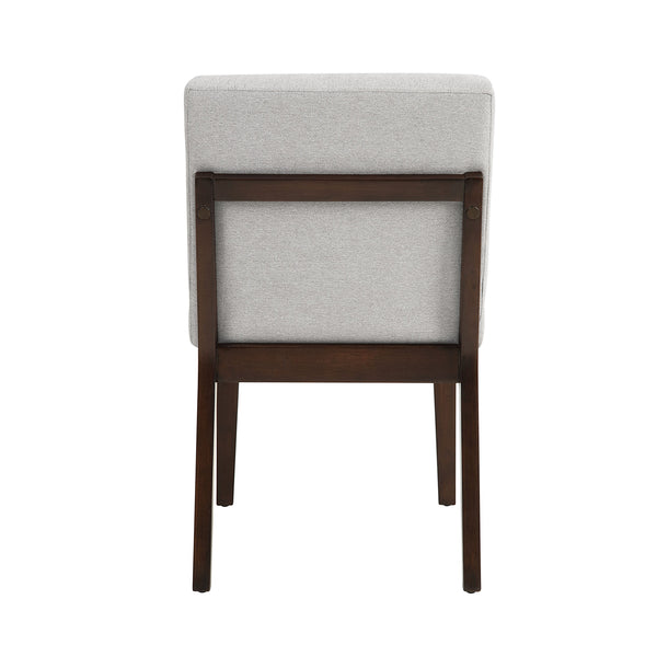 English Elm Edwyn Gray Linen Side Chair Set of 2 — Plush Padded Seats, Solid Rubberwood Frame, Stylish Dining Accent B2726P246614