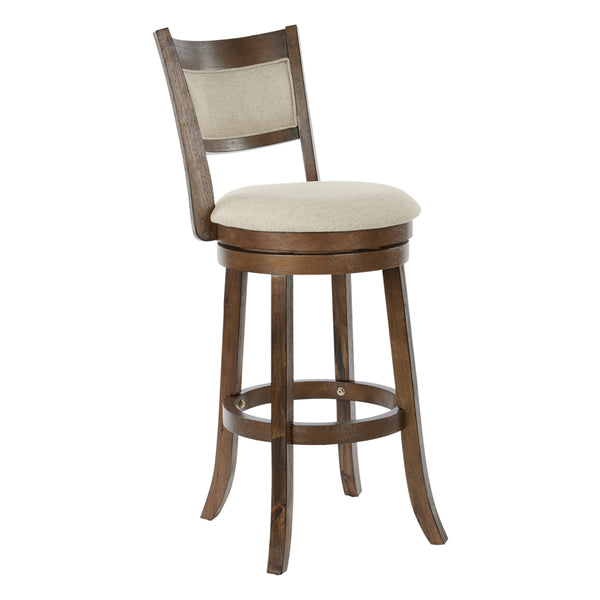 OSP Home Furnishings Swivel Stool 30" Burnt Brown