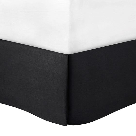English Elm 7 Piece Cotton Comforter Set - Elegant Black Queen Collection With Damask Design & Luxury Accents B03597261