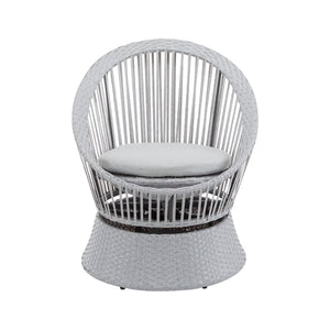English Elm Christopher Knight Home® - [Set Of 2] 26.7" Modern Swivel Wicker Lounge Chairs With Cushions - Stylish & Versatile For Any Space N767P237032G_2