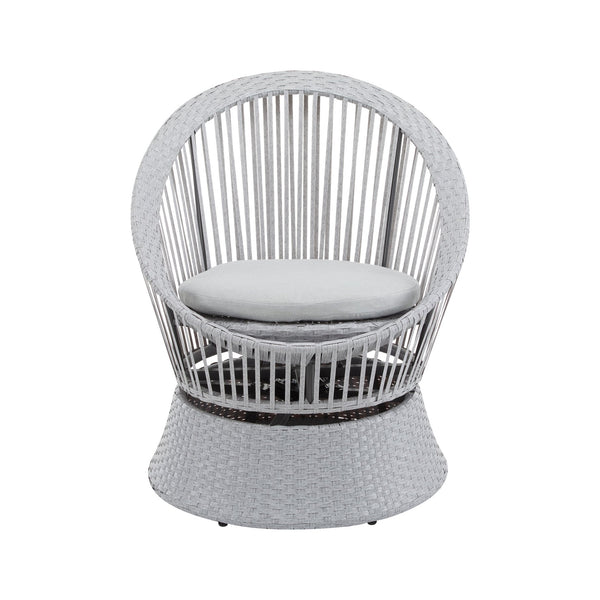 English Elm Christopher Knight Home® - [Set Of 2] 26.7" Modern Swivel Wicker Lounge Chairs With Cushions - Stylish & Versatile For Any Space N767P237032G_2