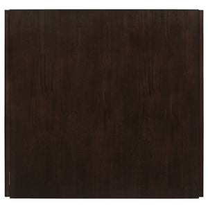 English Elm Vanetta 3-Piece Cappuccino Dining Set with Drop Leaf Table & Cushioned Beige Chairs, Two-Tone Elegance B062S00805