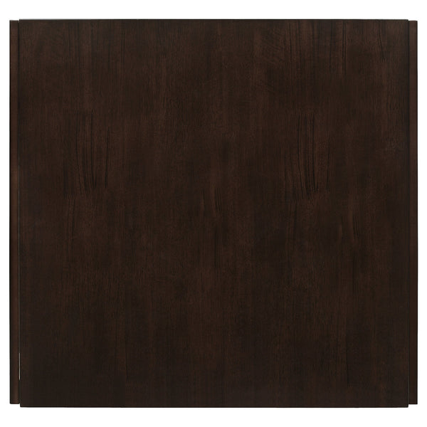 English Elm Vanetta 3-Piece Cappuccino Dining Set with Drop Leaf Table & Cushioned Beige Chairs, Two-Tone Elegance B062S00805