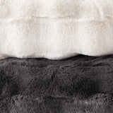 Madison Park Vivienne Glam/Luxury Faux Fur Throw MP50-8255 Ivory