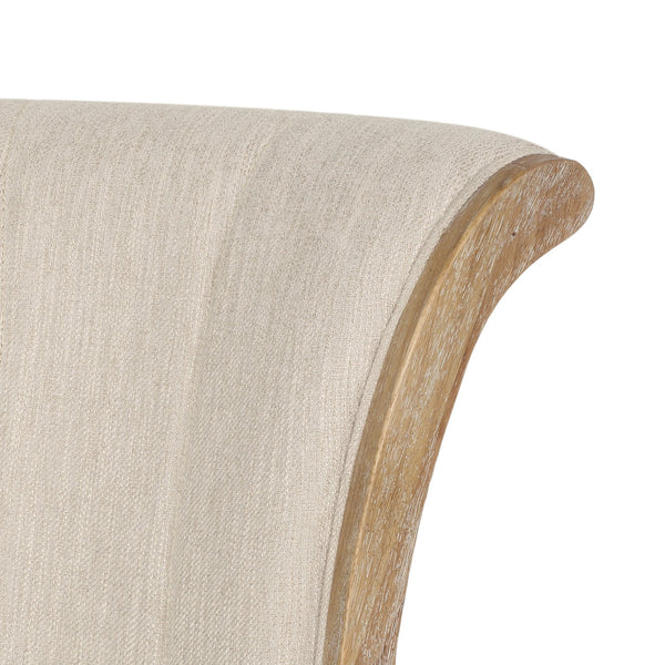 English Elm Christopher Knight Home® - SWIVEL&LIFT Modern Rollback Office Chair with Vertical Channel Stitching, Rubberwood Frame & Casters Beige+Natural 71885.00FBGENTL