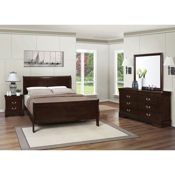 English Elm Bruno Cappuccino 4-Piece Eastern King Bedroom Set: Timeless Elegance With Cozy Asian Wood Finish B062S00910