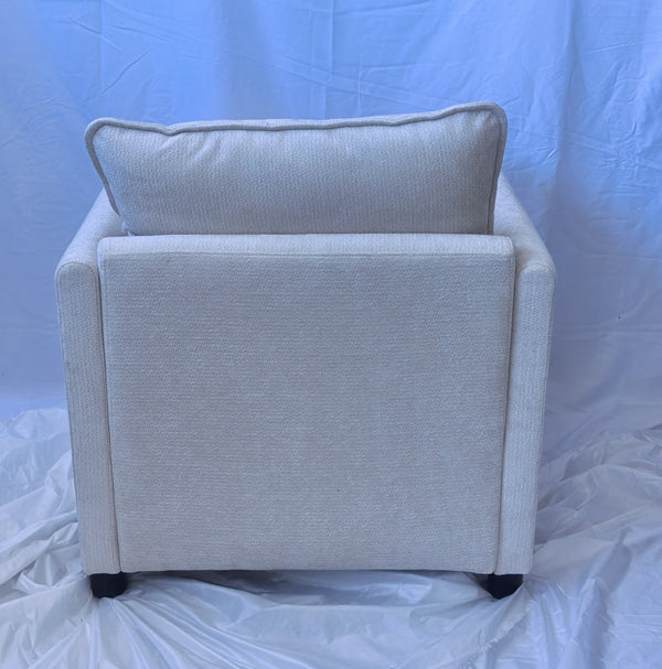 English Elm Lazy bean sofa chair with high-density memory foam, soft fabric armrests for living room comfort Beige W1893P396260