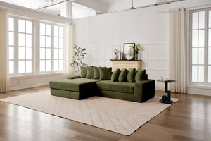 English Elm Convertible Floor Sofa Bed – Ultra-Soft Corduroy, Space-Saving Design For Small Apartments & Lounges W2915S00074