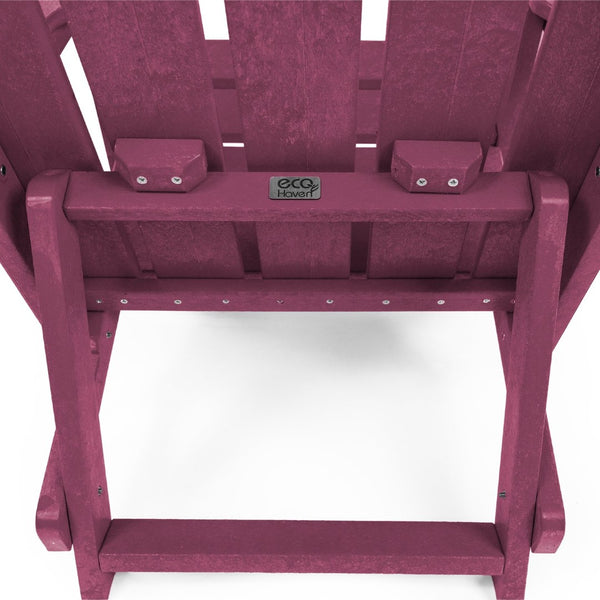 English Elm Shoreline Recycled Hdpe Folding Adirondack Chair Fully Assembled Modern Patio Seating Burgundy B2745P409686