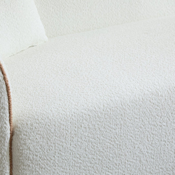 English Elm Christopher Knight Home® - Coral 82" Curved Sofa 3-Seater with Plush Cloud-Like Cushions, Sturdy Frame Supports 900 lbs, Elegant White N773P240634W_N773P240653W