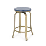 Christopher Knight Home® - Noble House - Skyla Modern Industrial Swiveling Counter Stool (Set of 2)