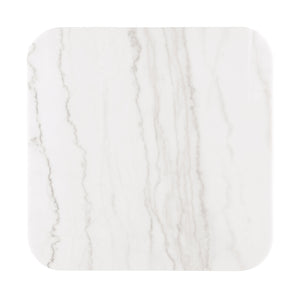 English Elm 3pc Modern Living Room Table Set with Open Bottom Shelf and Plinth Base in Medium Finish, Stylish centerpiece for seating areas Black,Gold,White 38 L x 38 W x 17 H B2741S00655