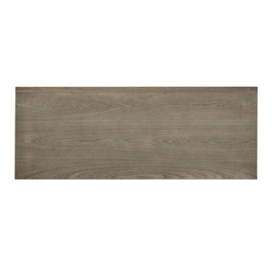 English Elm U_STYLE 47.2-Inch Farmhouse Sideboard with Ash Veneer, Double-Door Storage, Iron Handles, Stable Design Natural N711P241278A