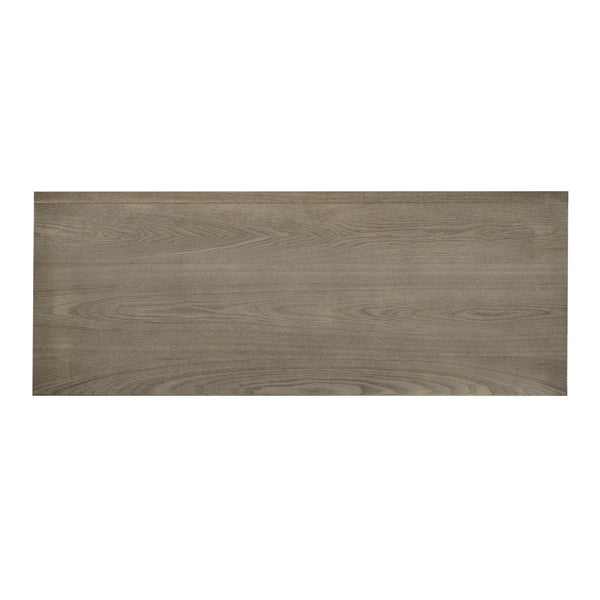 English Elm U_STYLE 47.2-Inch Farmhouse Sideboard with Ash Veneer, Double-Door Storage, Iron Handles, Stable Design Natural N711P241278A