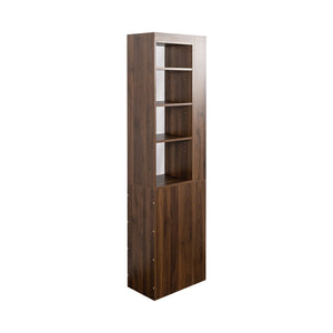 English Elm 70.87" H Modern Wooden Tall Storage Cabinet With 4 Display Shelves, 3 Drawers For Home & Office W331P281203