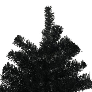 English Elm Homcom 7.5Ft Tall Black Artificial Christmas Tree With 1346 Branch Tips, Easy Setup & Sturdy Base W2225P229283