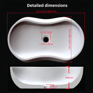 English Elm Gold Natural Marble Bathroom Vessel Sink - Polished Finish, Unique Veining, Durable & Elegant Design W1696P333268