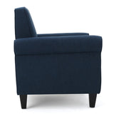 Christopher Knight Home® - Noble House - Freemont Dark Blue Fabric Club Chair