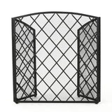 Christopher Knight Home® - Noble House - Amiyah 3 Panelled Iron Fireplace Screen