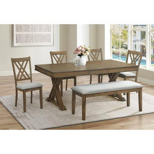 English Elm Amador Gray Cross Back Dining Chair Set B201P408886