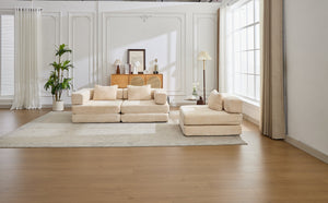 English Elm Compression Convertible Floor Sofa Bed - Stylish Chenille Modular Seating For Small Spaces & Guests W3723S00014