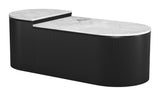 Ormara Coffee Table Set (2-Piece) White & Black 109920 Zuo Modern